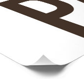 独身パーティーのロゴ ポスター (コーナー)