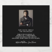 独身パーティーの写真 面白い事実 プロフィール 黒い友達 ビールラベル (シングルラベル)