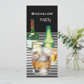独身パーティーの飲み物ボトル2 招待状 (スタンド正面)