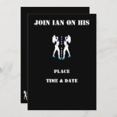 独身パーティー招待状 招待状 (正面/裏面)