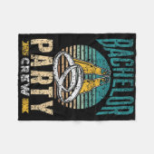 独身パーティー チーム 花婿 花嫁 チーム フリースブランケット (正面(横))