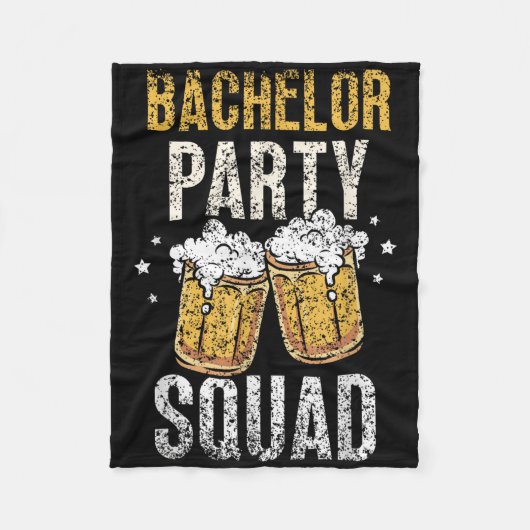 独身パーティー チーム 花嫁 花婿 チーム _4  フリースブランケット (正面)