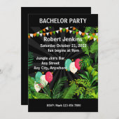 独身パーティー/ハネムーン・パーティー! 編集可能なテキスト 招待状 (正面/裏面)