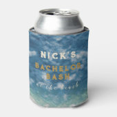 独身パーティー | ビーチでの独身最後の夜 缶クーラー (缶正面)