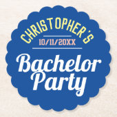 独身パーティー ペーパーコースター (正面)