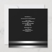 独身パーティー メンズ 男子会 飲み会 タキシード 招待状 (裏面)