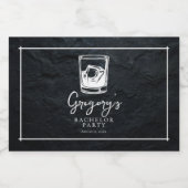 独身パーティー モダン おしゃれ リキュールボトルラベル (シングルラベル)