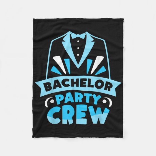 独身パーティー 仲間 チーム 花婿 花嫁 フリースブランケット (正面)