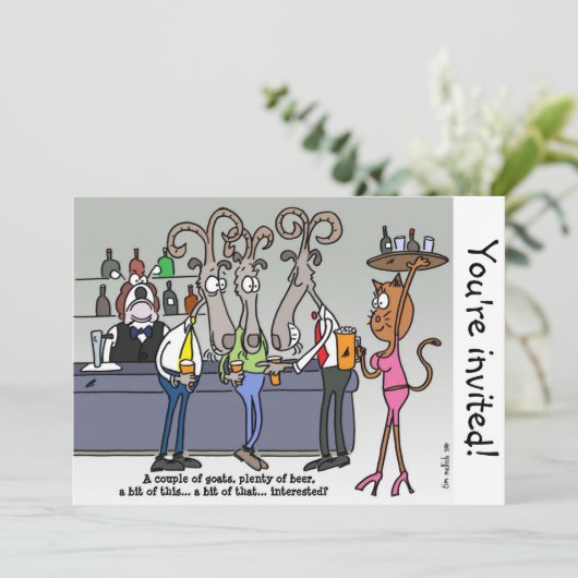 独身パーティー 招待状 (スタンド正面)