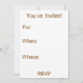 独身パーティー 招待状 (裏面)