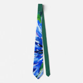 独身ボタンの花 ネクタイ (正面)