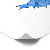 独身ボタン ポスター (角)