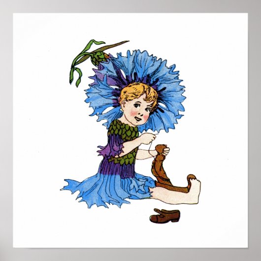 独身ボタン ポスター (正面)