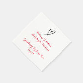 独身女性パーティー スタンダードカクテルナプキン (角)