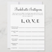 独身最後のカテゴリー パーティーゲーム 招待状 (正面)