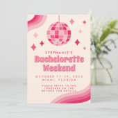 独身最後のディスコテーマ週末の招待状 招待状 (スタンド正面)