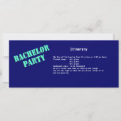 独身最後のパーティーバスパス 招待状 (裏面)