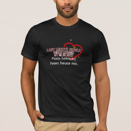 独身最後のパーティー Tシャツ (正面)