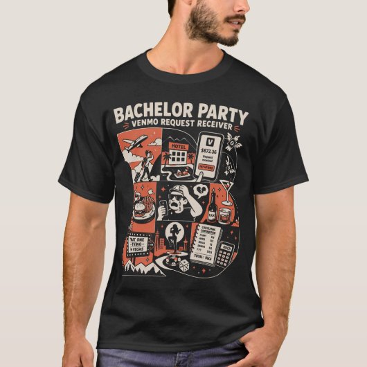 独身最後のパーティー Tシャツ (正面)
