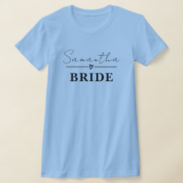 独身最後のパーティーTシャツ、花嫁へのギフト チーム花嫁 Tシャツ