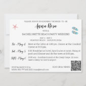 独身最後のビーチウィークエンドパーティーQR 招待状 (裏面)