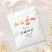 独身最後のビーチウィークエンドビキニプールパーティー フェイバーバッグ (クリップ留めされた状態)