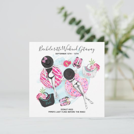 独身最後のビーチウィークエンド招待状 セーブザデート (スタンド正面)