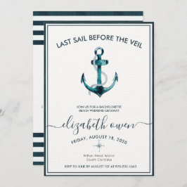 独身最後のビーチウィークエンド・パーティ 招待状