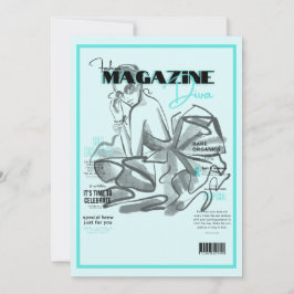 独身最後のファッション雑誌招待状 招待状