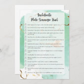 独身最後の写真宝探し 招待状 (正面/裏面)