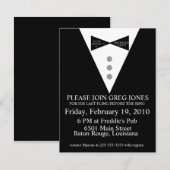 独身最後の夜のご案内 招待状 (正面/裏面)