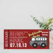 独身最後の夜のバスパス 招待状 (スタンド正面)