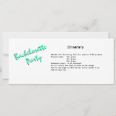 独身最後の夜のバスパス 招待状 (裏面)