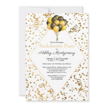 独身最後の夜のバルーン ゴールド コンフェッティ ストリーマー