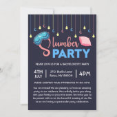 独身最後の夜のパジャマパーティー 招待状 (正面)