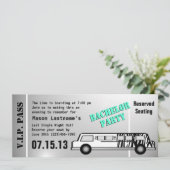 独身最後の夜のリムジン券 招待状 (スタンド正面)