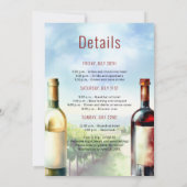 独身最後の夜のワインツアー目的地 招待状 (裏面)