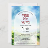 独身最後の夜のワインツアー目的地 招待状 (正面)