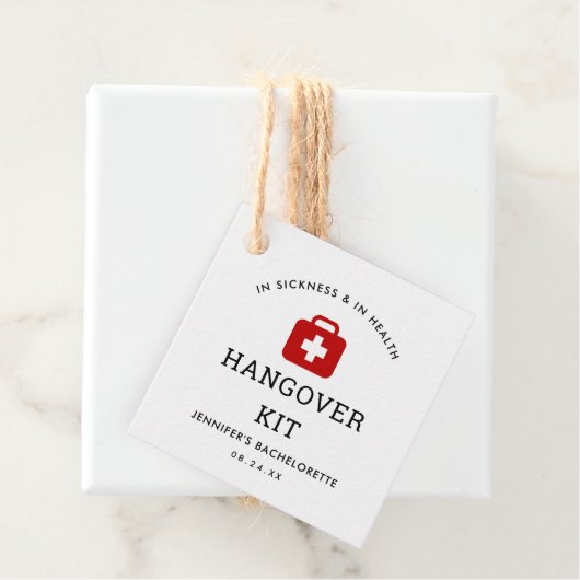 独身最後の夜の二日酔いキット フェイバータグ (インサイチュ)