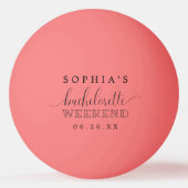 独身最後の夜の会 卓球ボール (正面)