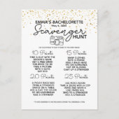 独身最後の夜の宝探しゲーム パーティー 案内ポストカード (正面)