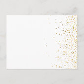 独身最後の夜の宝探しゲーム パーティー, 結婚前のお別れパーティー 案内ポストカード (裏面)