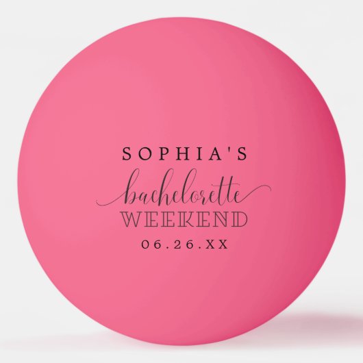 独身最後の夜の宴 卓球ボール (正面)