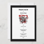 独身最後の夜の招待状テンプレート 招待状 (裏面)