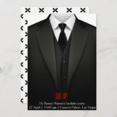 独身最後の夜の招待状 カード ラスベガスで決める (正面/裏面)