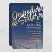 独身最後の夜の招待状 ラスベガス 偽の金 招待状 (正面/裏面)