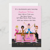 独身最後の夜の祝い 招待状 (正面/裏面)
