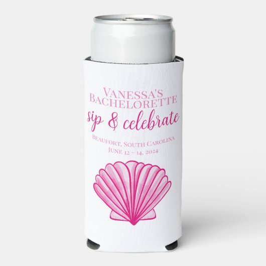 独身最後の夜の飲み会&お祝い カスタム シェル パッケージ スリム缶クーラー (Seltzer正面)