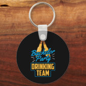 独身最後の夜の飲み会 チーム 花婿 花嫁 キーホルダー (正面)