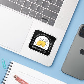 独身最後の夜テーマ レモン 果物 黒 黄色 シール (ノートパソコンとiPhone)